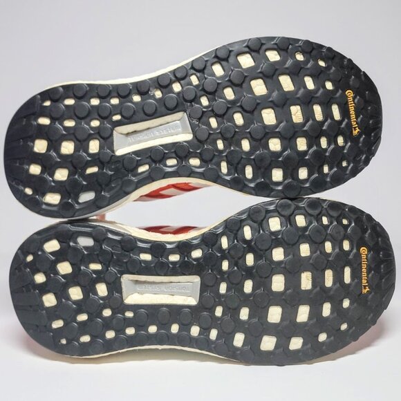 Adidas Supernova Glide 9 Boost Men's Size 8 Womens Size 9.5 Orange Running Shoes - Picture 7 of 11